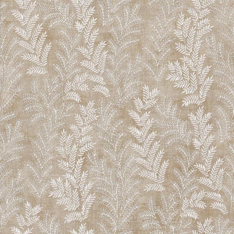 Satin Flowers Z66818 Doğal Yaprak Desenli Duvar Kağıdı