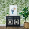 Satin Flowers Z66821 Tropikal Palmiye Yapraklı Duvar Kağıdı