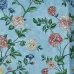 Satin Flowers Z66807 – Mavi Zeminli Renkli Floral Duvar Kağıdı