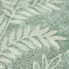 Satin Flowers Z66811 – Gri-yeşil zeminli yaprak desenli duvar kağıdı
