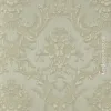 Satin Flowers Z66837 – Klasik damask desenli bej duvar kağıdı