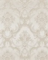 Satin Flowers Z66839 bej krem Viktoryen damask duvar kağıdı