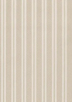 Satin Flowers Z66850 krem bej çizgili kafes desenli duvar kağıdı