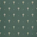 Satin Flowers Z66851 Koyu Yeşil Floral Desenli Duvar Kağıdı