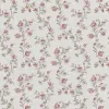 Satin Flowers Z66853 çiçekli beyaz pembe yeşil vintage duvar kağıdı