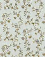 Satin Flowers Z66856 pastel çiçekli bej nostaljik duvar kağıdı