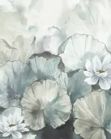 Satin Flowers Z66873 Lotus Çiçeği Duvar Paneli