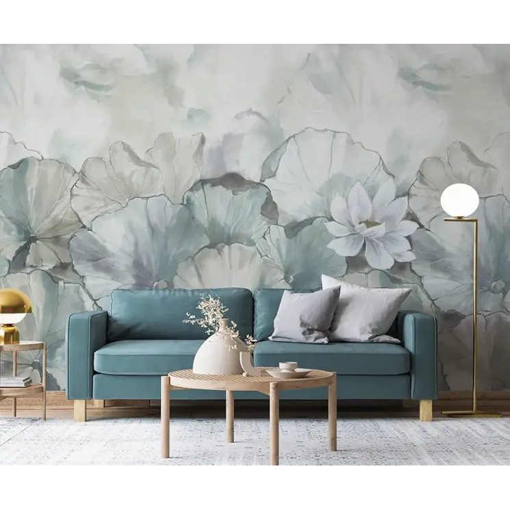 Zambaiti Parati Z66873 Lotus Çiçeği Duvar Paneli
