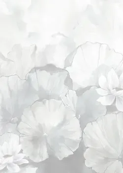 Satin Flowers Z66874 Beyaz Lotus Duvar Paneli