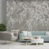 Zambaiti Parati Z66876 Beyaz Çiçekli Duvar Paneli