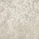 Satin Flowers Z66878 Açık Gri Fonlu Beyaz Çiçek Duvar Paneli