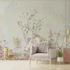 Zambaiti Parati Z66881 Nötr Tonlu Çiçek Bahçesi Paneli