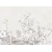 Satin Flowers Z66881 Nötr Tonlu Çiçek Bahçesi Paneli