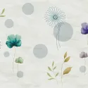 Satin Flowers Z66885 Pastel Çiçekli Modern Duvar Paneli