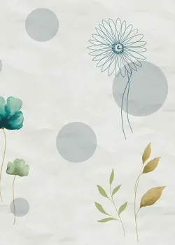 Satin Flowers Z66885 Pastel Çiçekli Modern Duvar Paneli