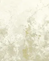 Satin Flowers Z66890 Altın Tonlu Çiçekli Dal Paneli