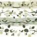 Satin Flowers Z66893 Yeşil Tonlu Kuşlu Dal Paneli