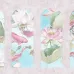 Satin Flowers Z66869, Pembe Çiçekli Koi Balık Duvar Paneli
