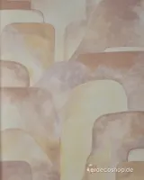 Savana Z77537 3D Deri Dokulu Kahve Geometrik Duvar Kağıdı