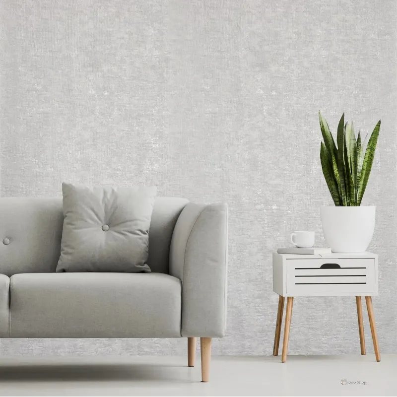 Tradizione Italiana Z21715 taupe kumaş dokulu kabartmalı duvar kağıdı rulosu