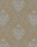 Tradizione Italiana Z21724 – Kahverengi Damask Kabartmalı Duvar Kağıdı