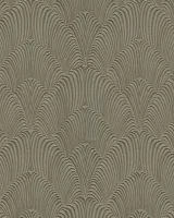 Tradizione Italiana Z21716 taupe metalik 3D kumaş dokulu duvar kağıdı rulo