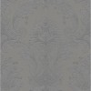 Antrasit ve füme gri tonlarında klasik damask desenli Tradizione Italiana Z21734 duvar kağıdı