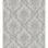 Tradizione Italiana Z21741 Klasik Damask Desenli Açık Gri ve Gümüş Duvar Kağıdı, 5.33m²
