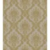 Tradizione Italiana Z21747 Klasik Damask Desenli Altın Bej ve Grej Duvar Kağıdı, 5.33m²