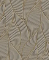 Trussardi 7 Z18901, Sütlü Kahve Yaprak Desenli Duvar Kağıdı, 7 m²