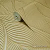 Trussardi 7 Z18910 ile 3 boyutlu organik yaprak desenli duvar kağıdı Açık bej ve altın rengi, kabartmalı dalgalı yaprak desenli modern elyaf duvar kağıdı