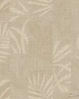 Trussardi 7 Z18924, Keten Dokulu Tropikal Yaprak Duvar Kağıdı, 7m²
