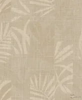 Trussardi 7 Z18924, Keten Dokulu Tropikal Yaprak Duvar Kağıdı, 7m²