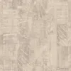 Soyut eskitme geometrik desenli, bej elyaf duvar kağıdı