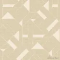 Trussardi 7 Z18943, Soyut Geometrik Desenli Açık Bej Duvar Kağıdı, 7m²