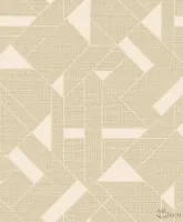 Trussardi 7 Z18943, Soyut Geometrik Desenli Açık Bej Duvar Kağıdı, 7m²