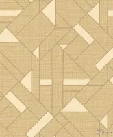 Trussardi 7 Z18948, Modern Geometrik Bej Keten Dokulu Duvar Kağıdı, 7m²