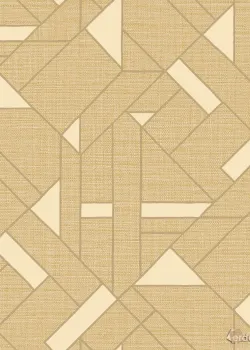 Trussardi 7 Z18948, Modern Geometrik Bej Keten Dokulu Duvar Kağıdı, 7m²
