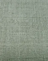 Trussardi 7 Z18919, Keten Dokulu Mint Yeşili Düz Duvar Kağıdı, 7m²