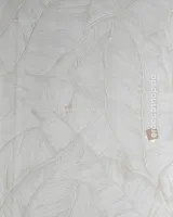Trussardi 8 Z30308, Açık Krem Büyük Yaprak Desenli Duvar Kağıdı, 7m²