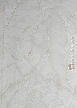 Trussardi 8 Z30308, Açık Krem Büyük Yaprak Desenli Duvar Kağıdı, 7m²