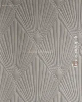 Trussardi 8 Z30312, Krem Kabartmalı Yelpaze Desenli Duvar Kağıdı, 7m²
