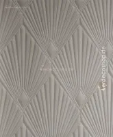 Trussardi 8 Z30312, Krem Kabartmalı Yelpaze Desenli Duvar Kağıdı, 7m²