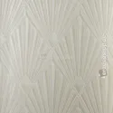 Trussardi 8 Z30314, Açık Bej Kabartmalı Yelpaze Desenli Duvar Kağıdı, 7m²