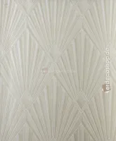 Trussardi 8 Z30314, Açık Bej Kabartmalı Yelpaze Desenli Duvar Kağıdı, 7m²