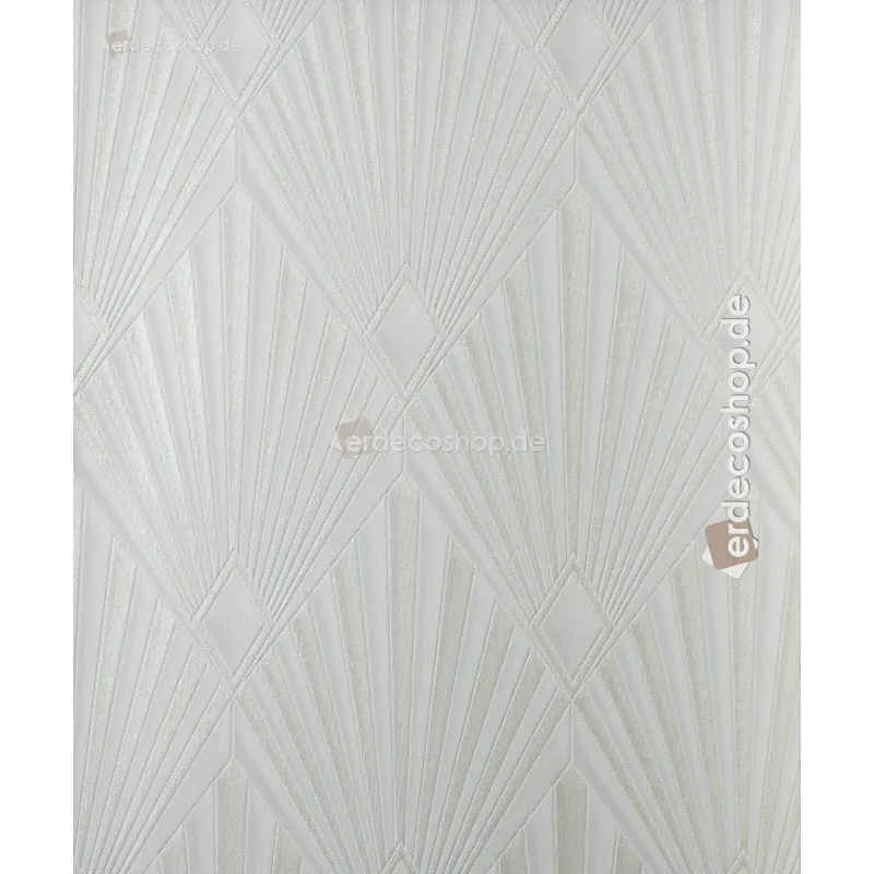 Yelpaze Desenli Açık Krem Duvar Kağıdı Dekorasyon Fikri Açık krem rengi kabartmalı yelpaze desenli lüks duvar kağıdı, Trussardi 8 Z30320