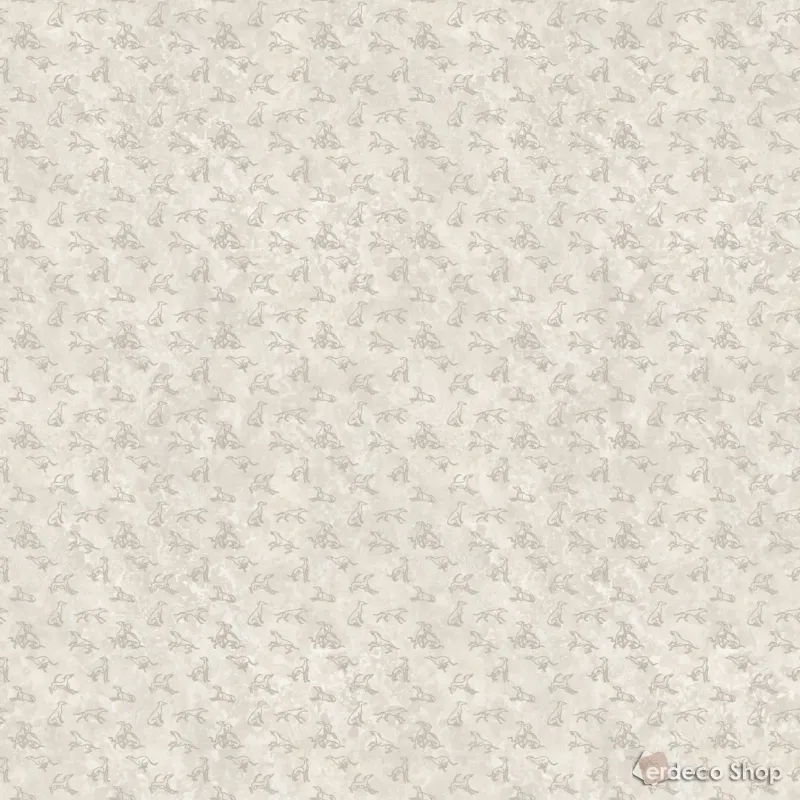 Trussardi Z30353 Levriero Duvar Kağıdı ve Fototapete Açık bej tonlarda, Levriero (İtalyan Tazısı) desenli Trussardi Z30353 duvar kağıdı paneli ve fotoğraf baskısı