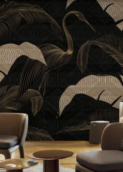 Trussardi 8 Z30371, Açık Tonlarda İbis Kuşu Desenli Duvar Kağıdı Paneli, 18m² Trussardi 8 Z30371, Açık Tonlarda İbis Kuşu Desenli Duvar Kağıdı Paneli, 18m²