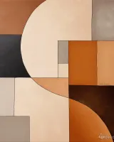 Trussardi 8 Z30376, Geometrik Sanat Duvar Kağıdı Paneli, 9m²