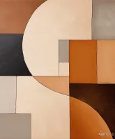 Trussardi 8 Z30376, Geometrik Sanat Duvar Kağıdı Paneli, 9m²
